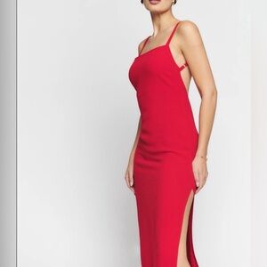 Reformation Backless Maxi Dress with Slit